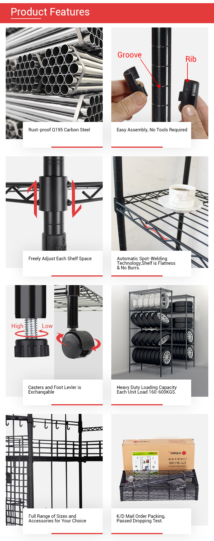 Función del producto Rack