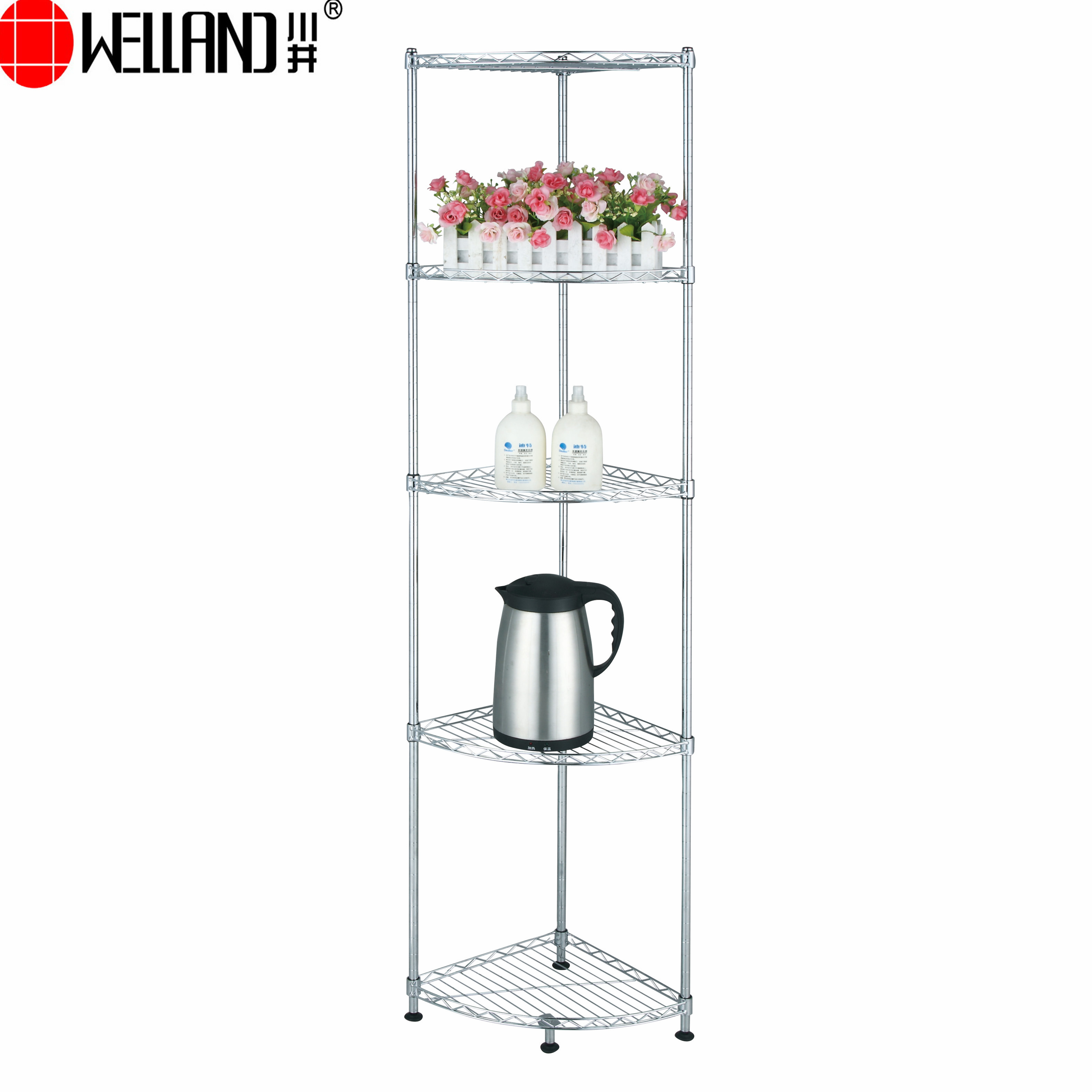 Rack de armazenamento de canto de metal