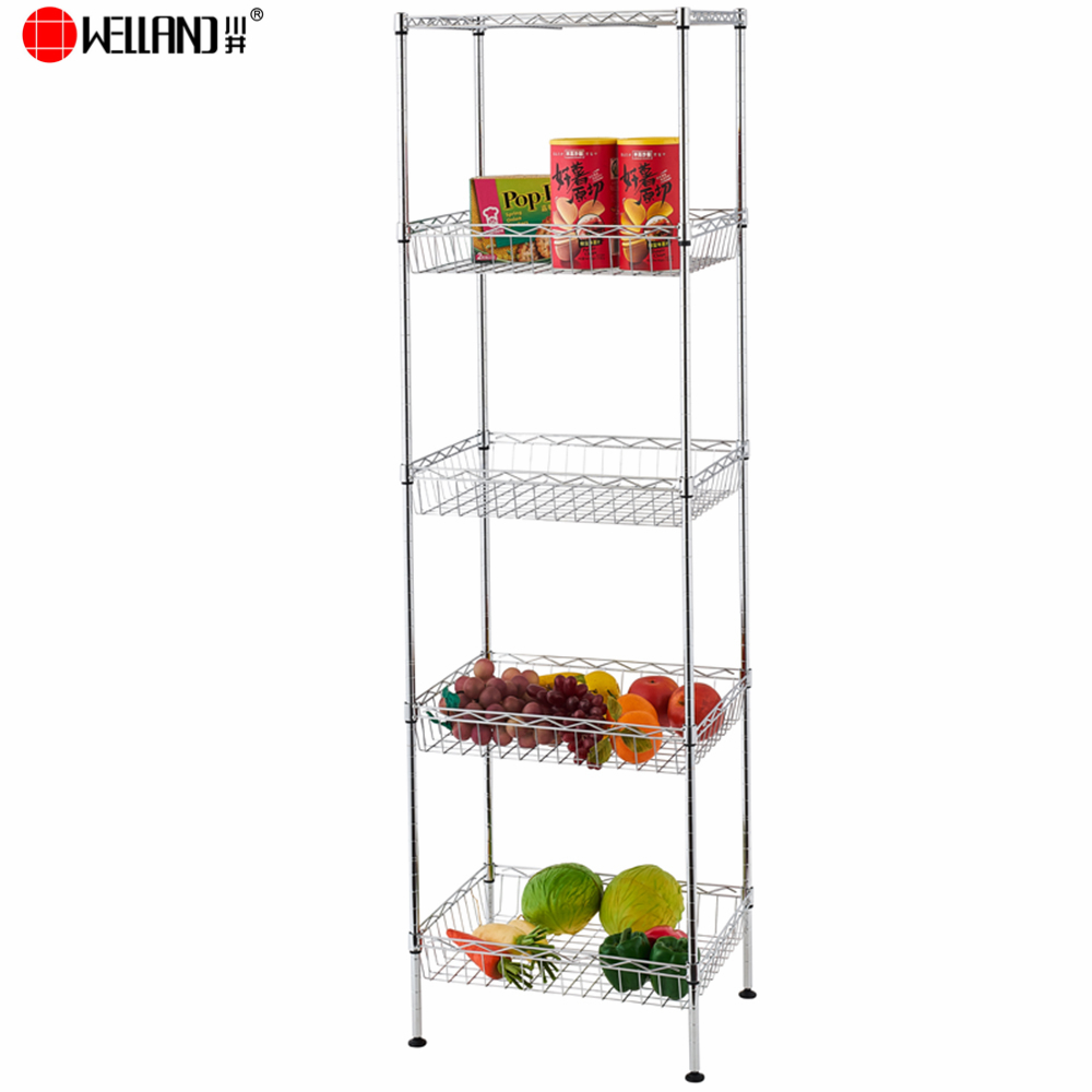 Étagère de panier en fil à 5 niveaux