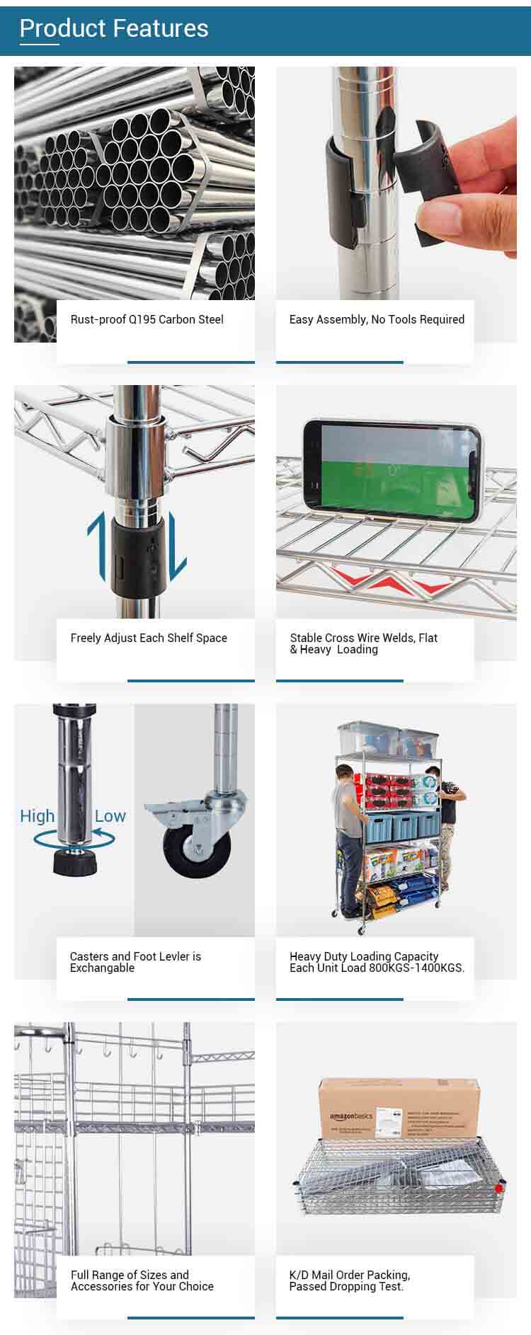 wire shelving exporters