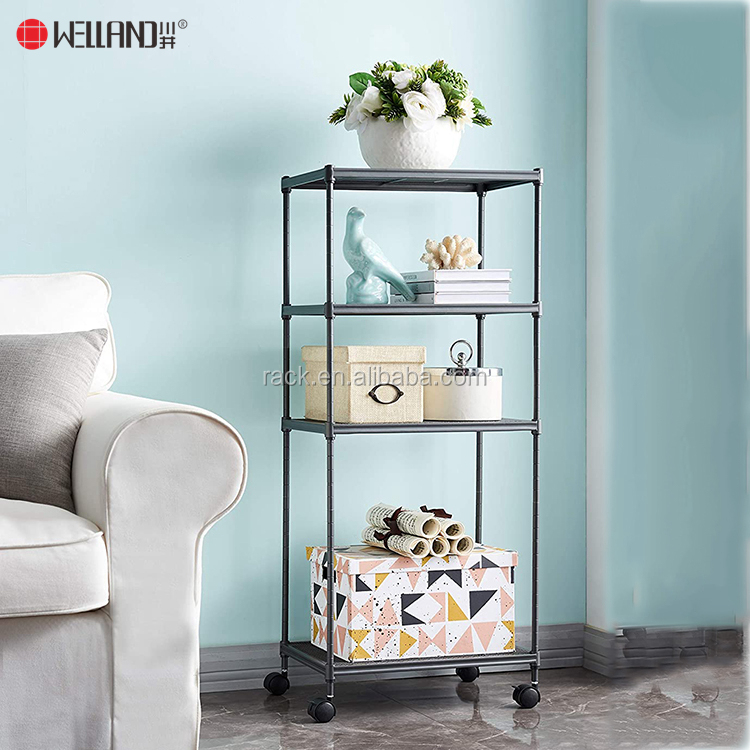 Steel Mesh Shelf on Wheels