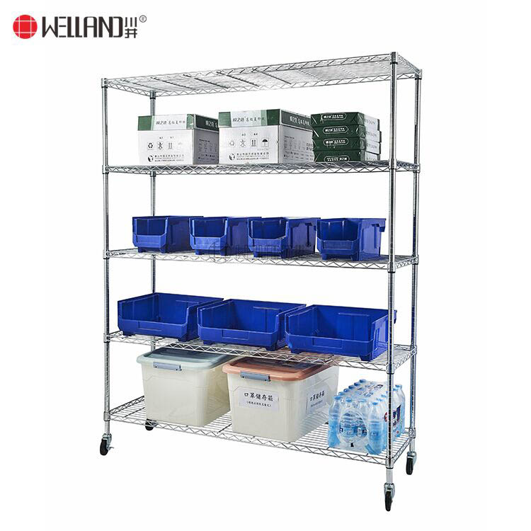 chrome wire shelves