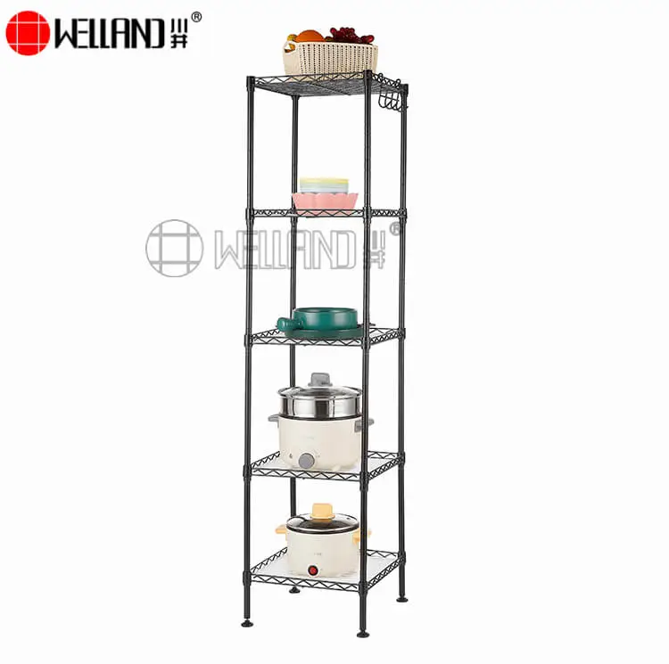 black wire shelf