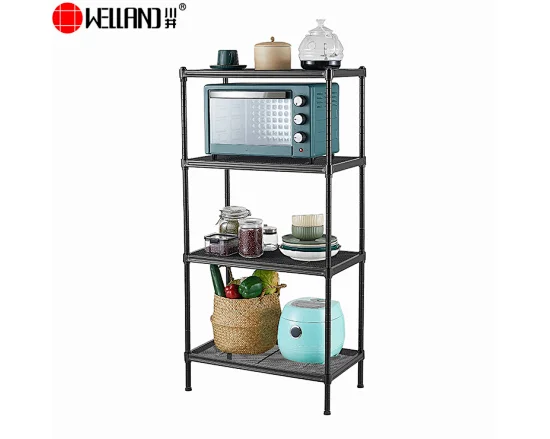 4 tier wire mesh storage shelf