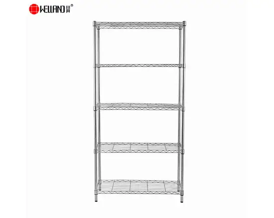 5 tier chrome wire shelving supplier