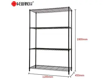 Combination 4 Tier Wire Shelving Rack for Garage
