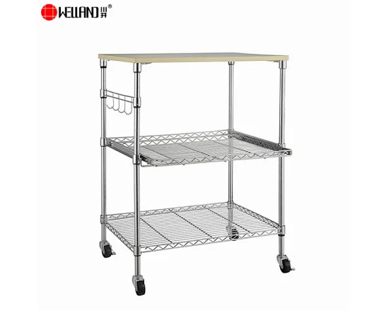 Adjustable 3 Tier Kitchen Cart