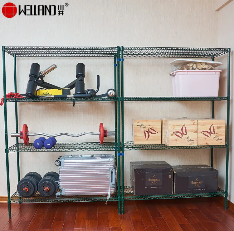 combination wire shelving rack