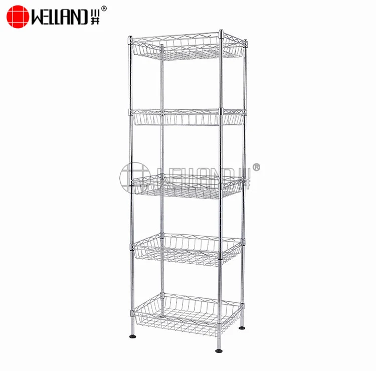wire basket rack