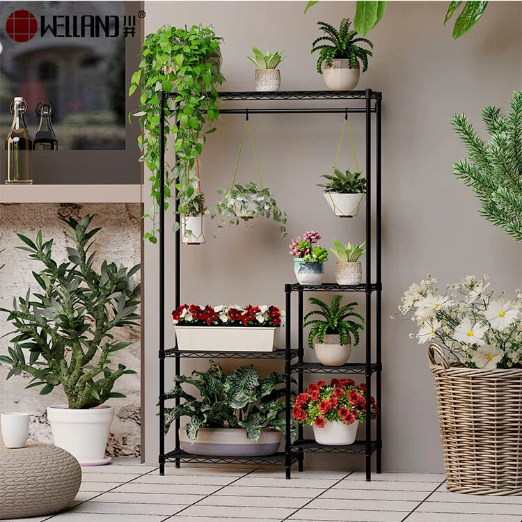 hanging planter shelves