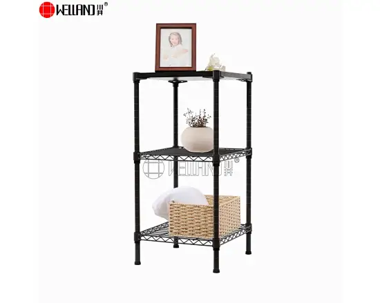 DIY 3 tier mini wire shelf for storage