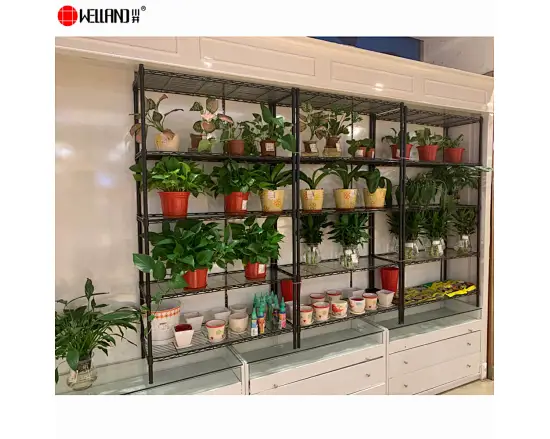 wire shelves for plants
