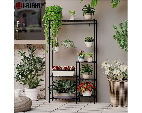hanging planter shelves