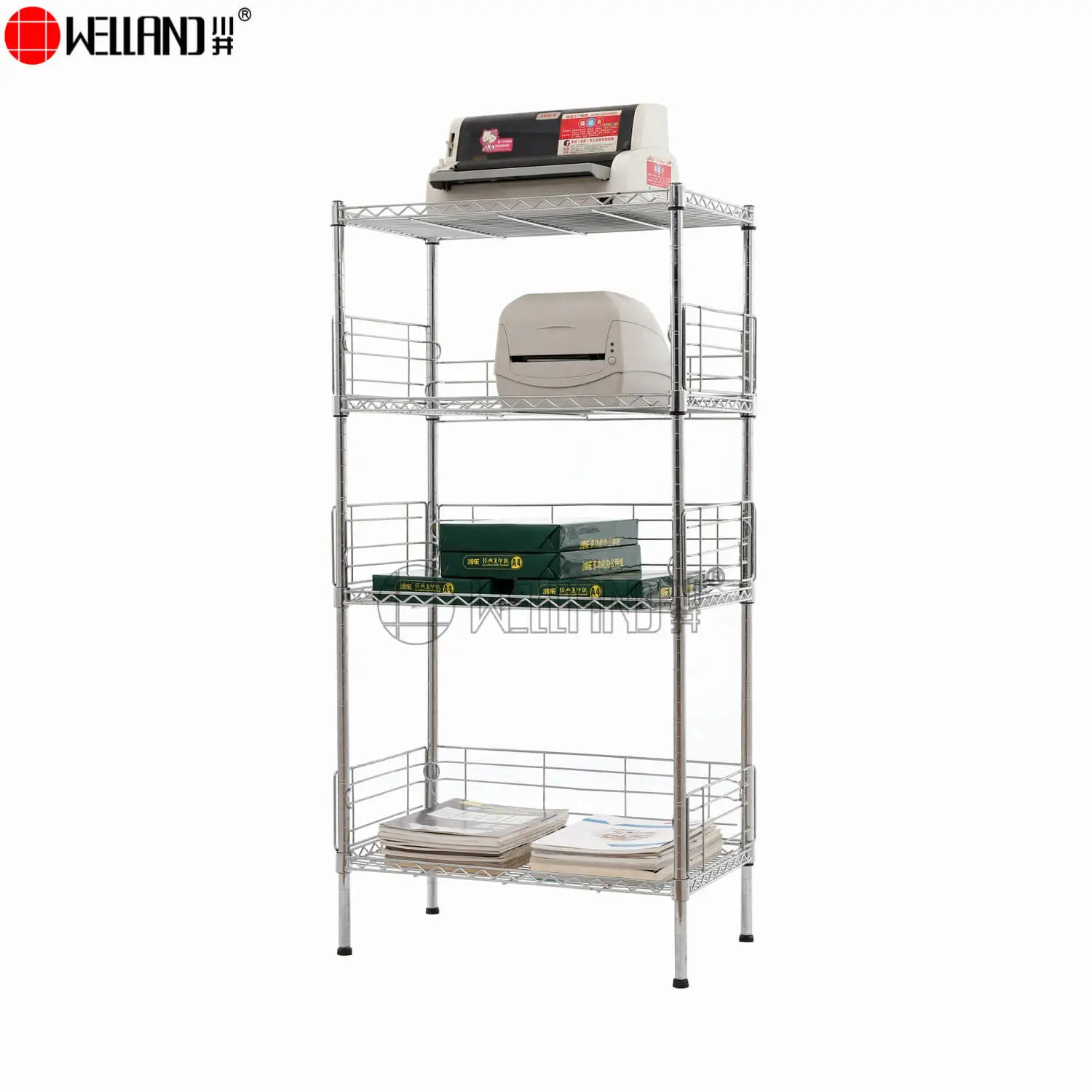 wire frame shelf with dividers
