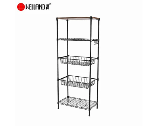 slide basket storage stand