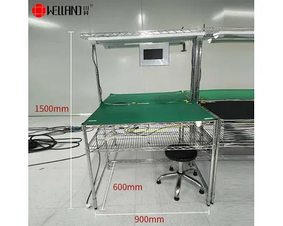 workbench with shelf