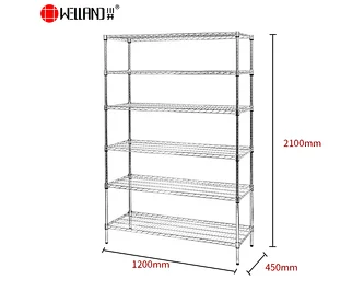 Commercial 5-Tier Stainless Steel Wire Racks