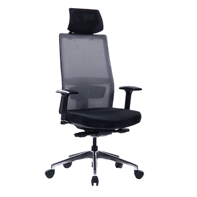 Modern High-Back Mesh Executive Office Chair With Headrest And