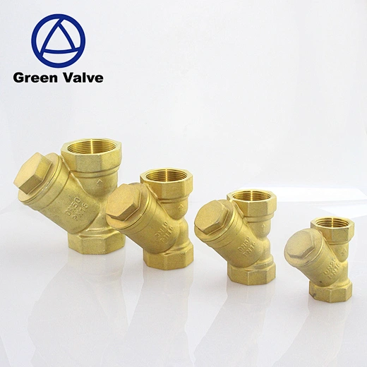 brass y strainer check valve , brass check valve , Y Type Strainer TAIZHOU GREEN VALVES CO.LTD