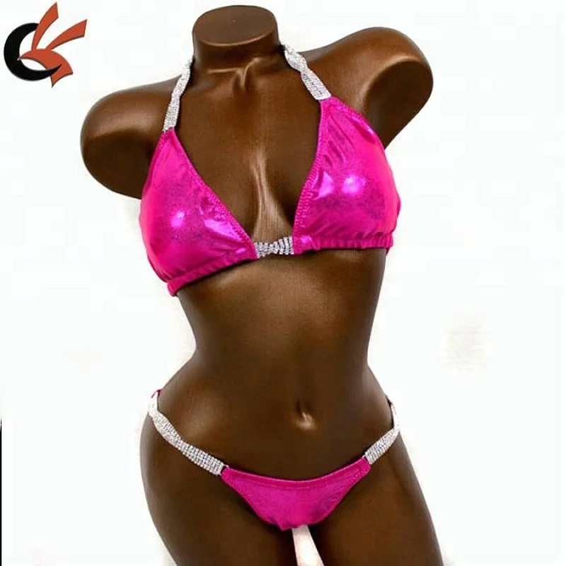 Wholesale Twisted Row Rhinestone Bikini Connector
