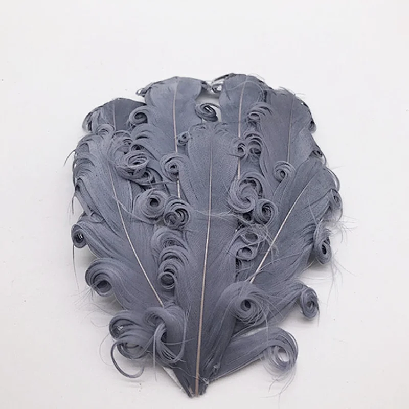 2019 hair accessories curly goose feather pads for kids
