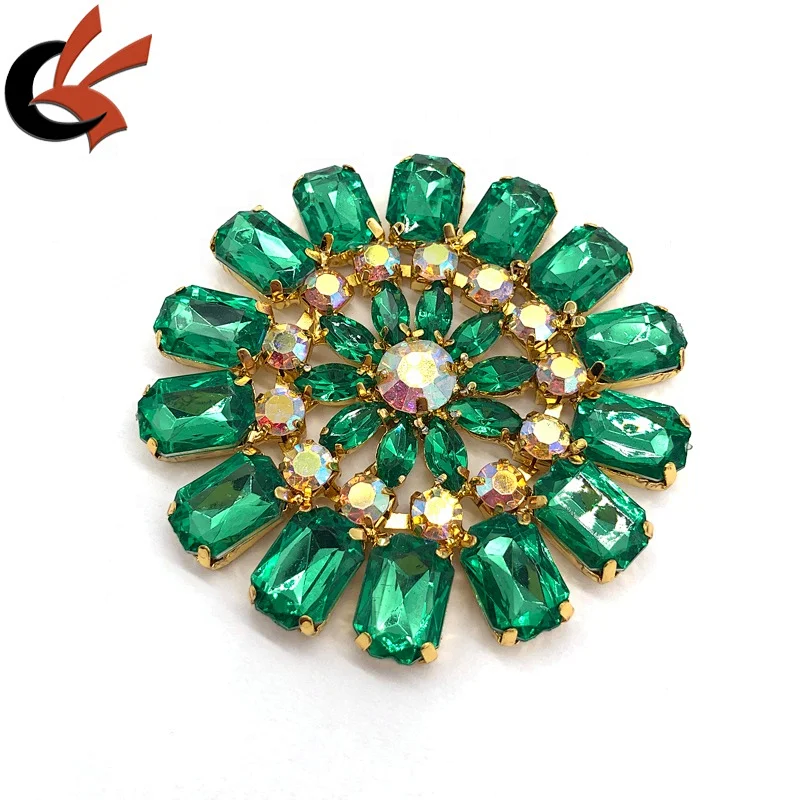 Carnival accessories green rhinestone appliques for dress