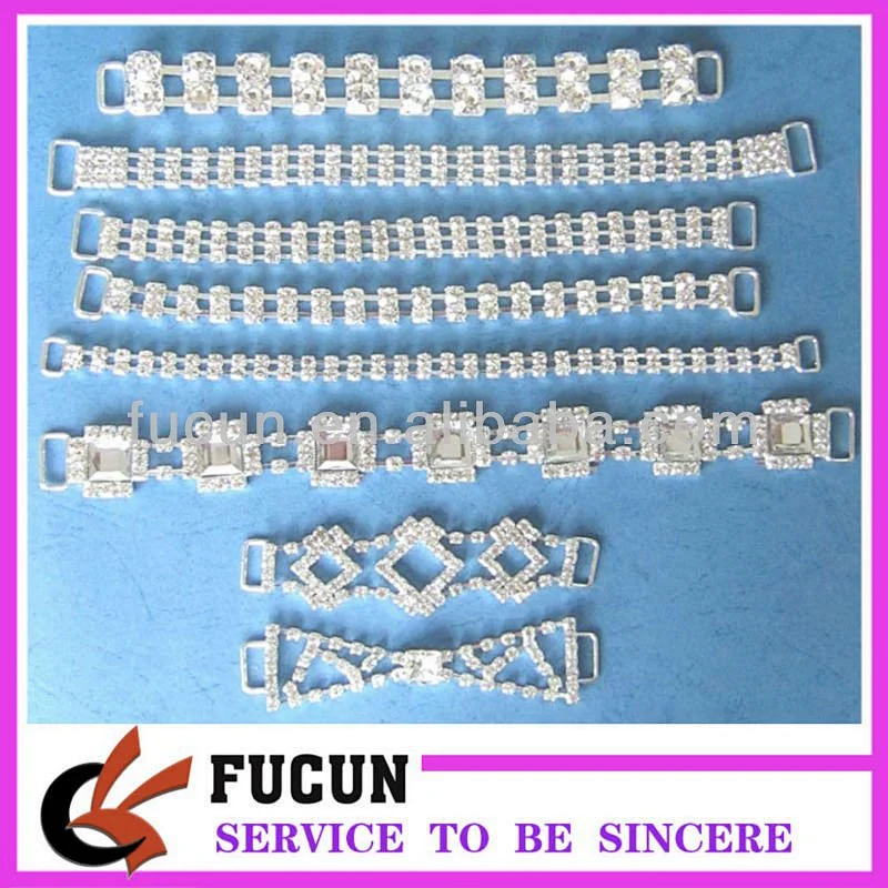 wholesale kids rhinestone bikini connector for girls