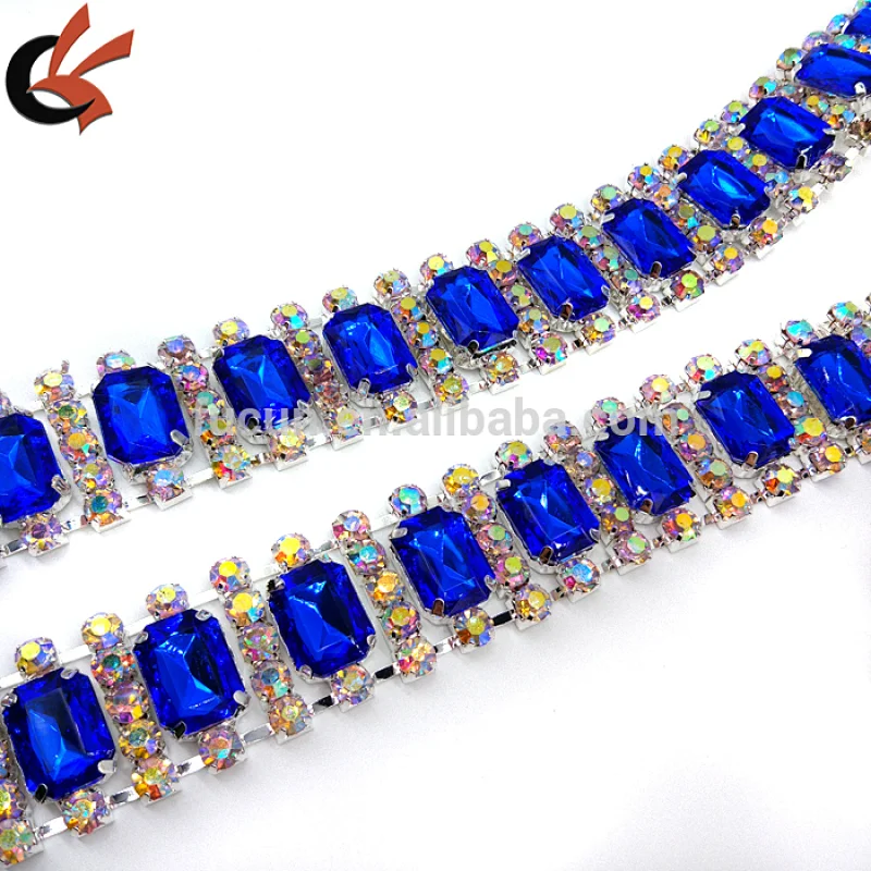 Factory wholesale carnival garment hair pieces rhinestone trimming