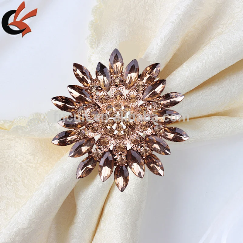 Diamante Crystal Wedding Table Decor Rhinestone Bling, Napkin Ring