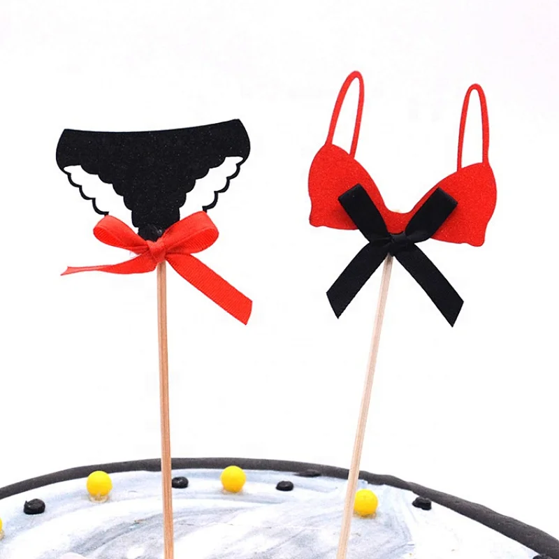 Cupcake toppers sexy girls bikini picks cake topper picks for happy birthday decoration