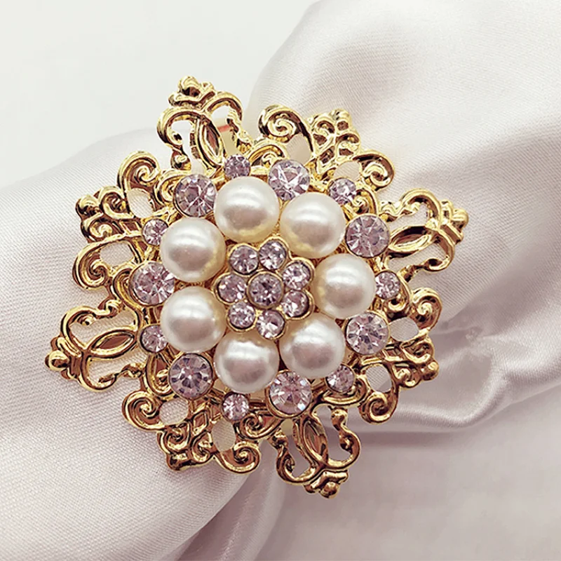 Best selling quality stone napkin rings for Chair Band Decoration