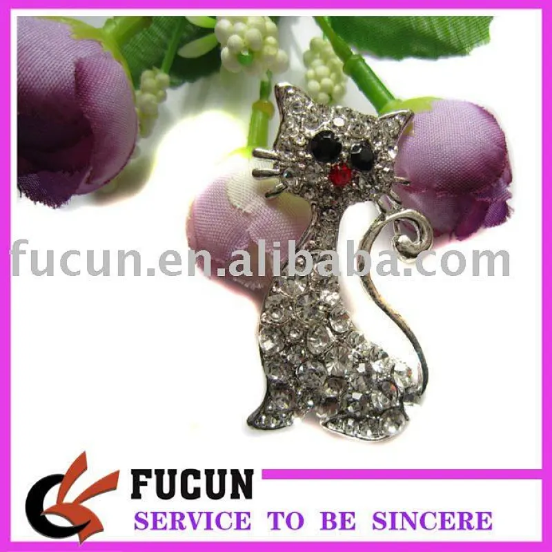 China wholesale brooch/rhinestone animal brooch