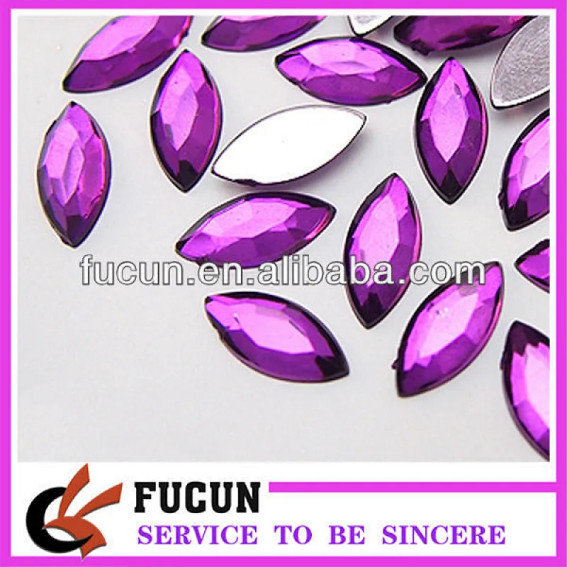 Horse eye Acrylic Rhinestones Crystal beads Flat Back beads