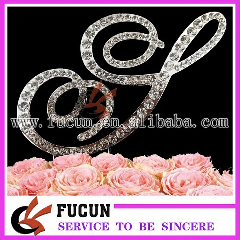 China wholesale diamond cake topper wedding decoration centerpieces
