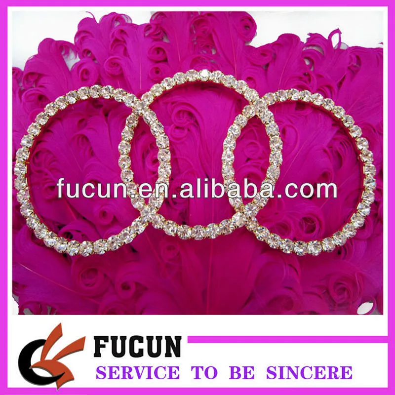 round rhinestone ring