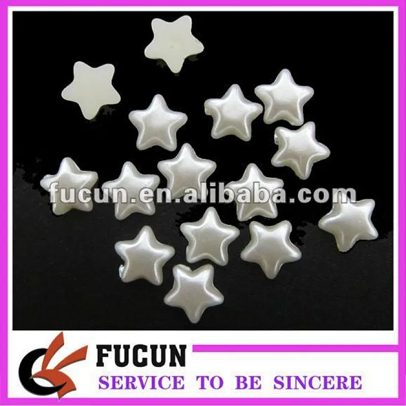 star plastic pearl beads