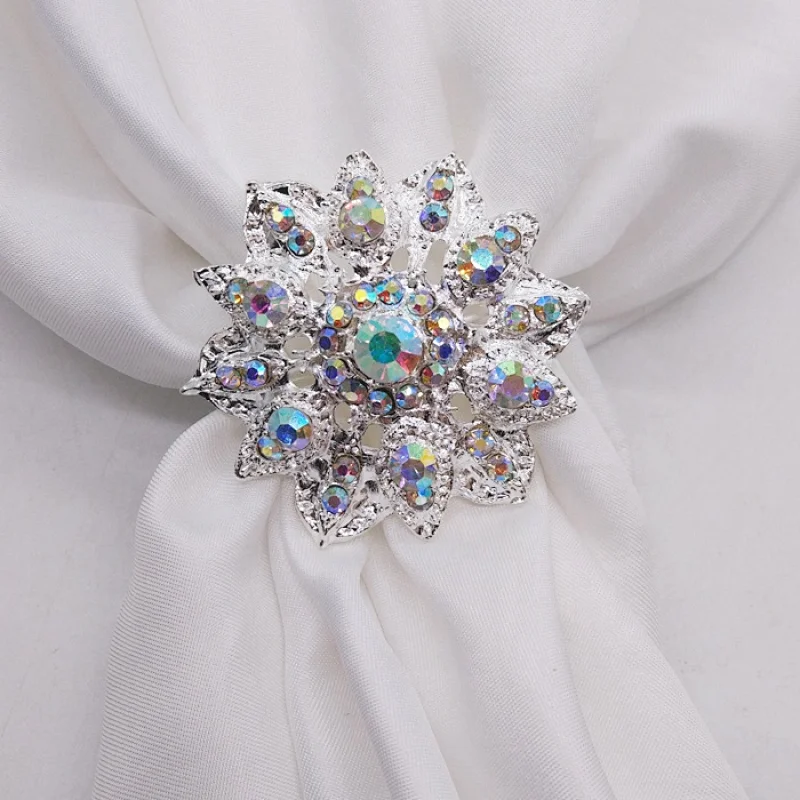 AB rhinestone flower napkin ring rhinestone napkin holder