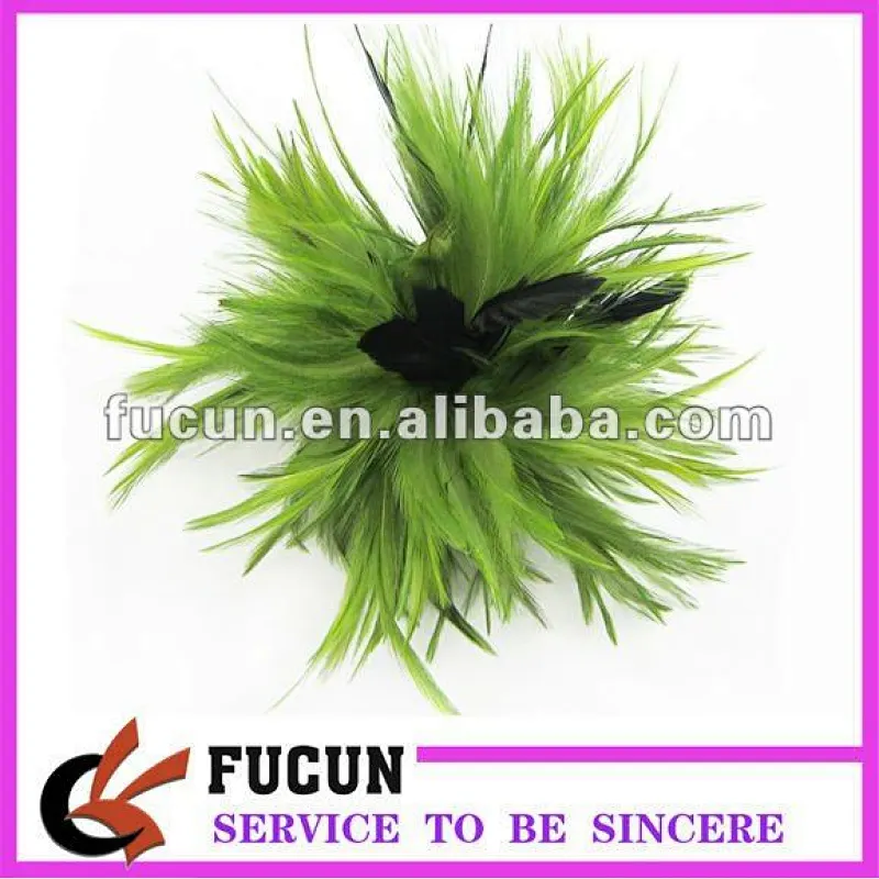 Party Lady Women Handmade Hair Accessory Fascinator Feather Headband Clip Brooch