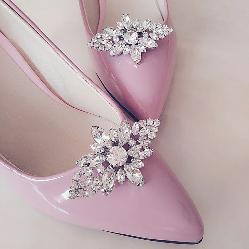 2019 high heel decorative jewelry crystal rhinestone shoe clip