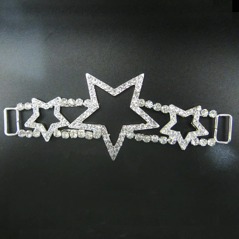 Custom design new star decorative bikini accessory rhinestone bikini connector for women swimsuit