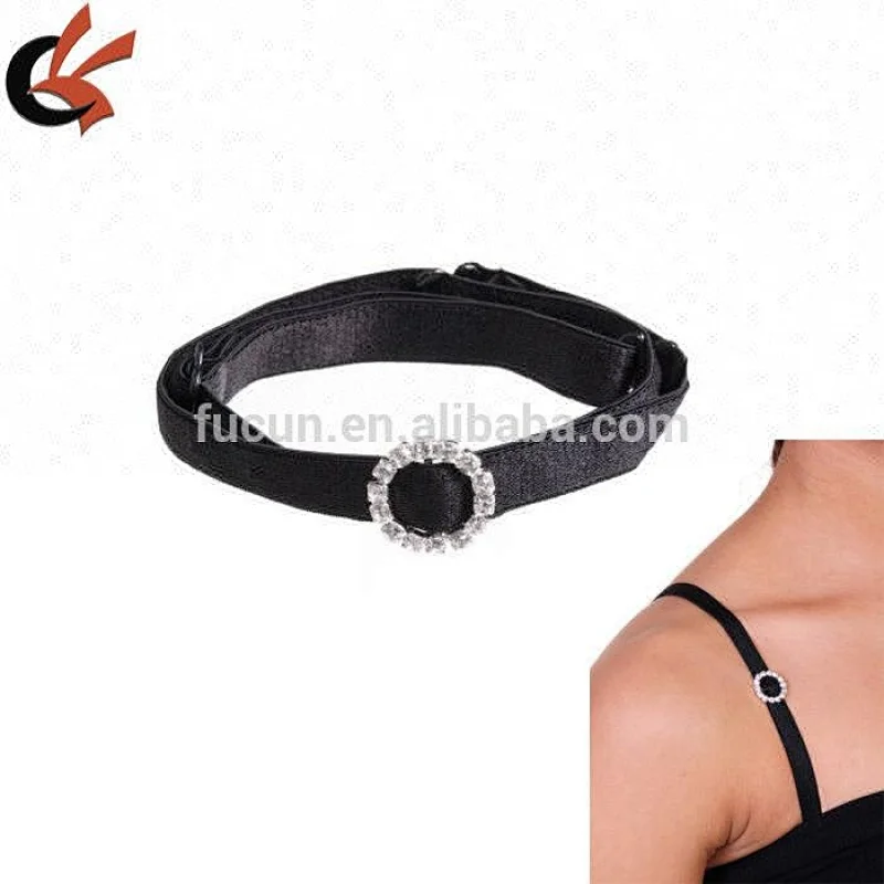 10mm inner Removable Replacement Bra Straps Rhinestone Circle