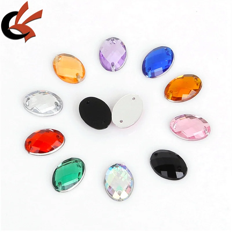 oval acrylic stones