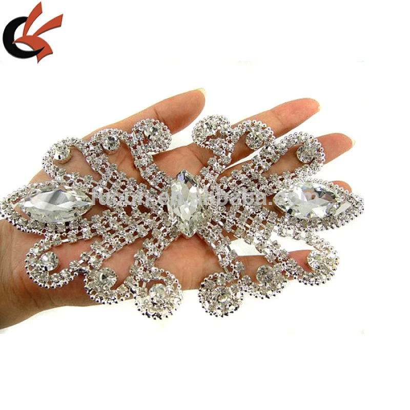 Rhinestone Brooch Applique Costume Dress Sewing Wedding Belt Cake Decoration
