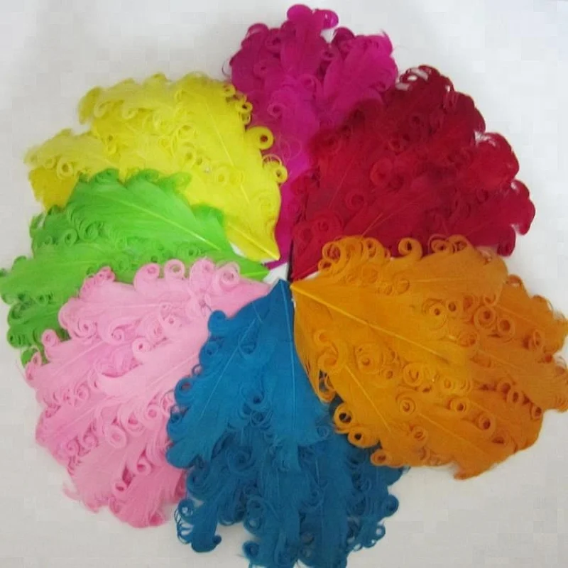 Various Design Coloful Curly Feather Pads for Baby
