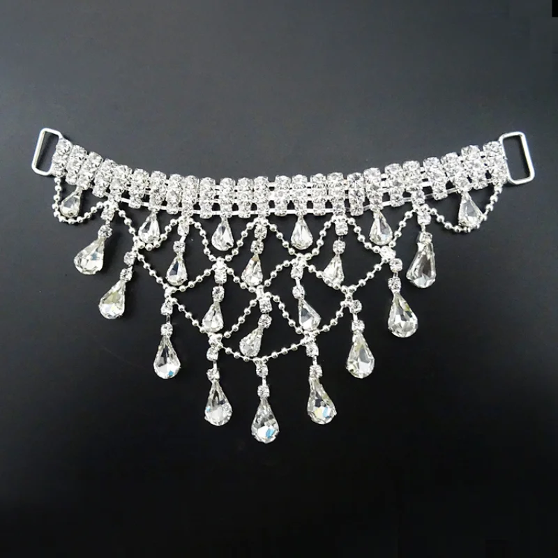Teardrop Pendant Sexy Jewelry Brazilian Bikinis Swimwear Waist Bandage Bikini Crystal Connector