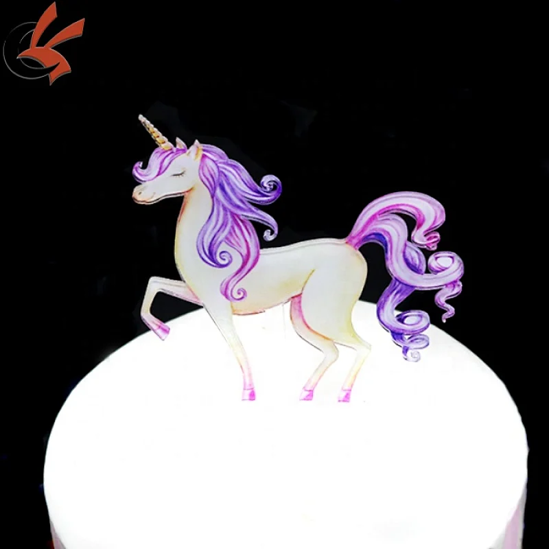 Kid Birthday Party Decoration Unicorn Acrylic cake topper