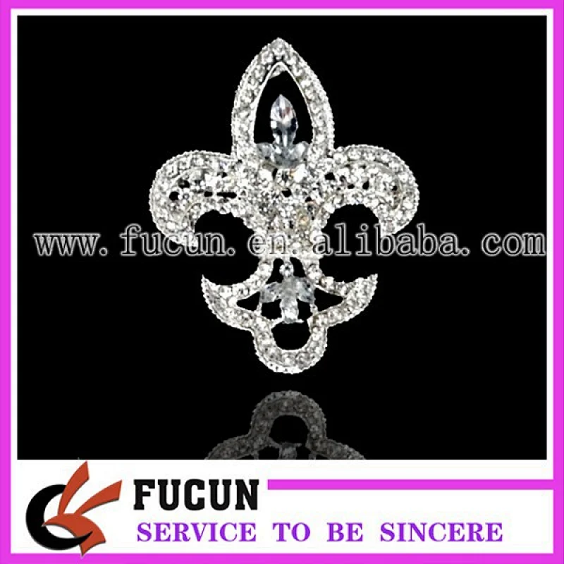 2015 New Arrival Design Rhinestone Brooch For Women Wedding Invitation