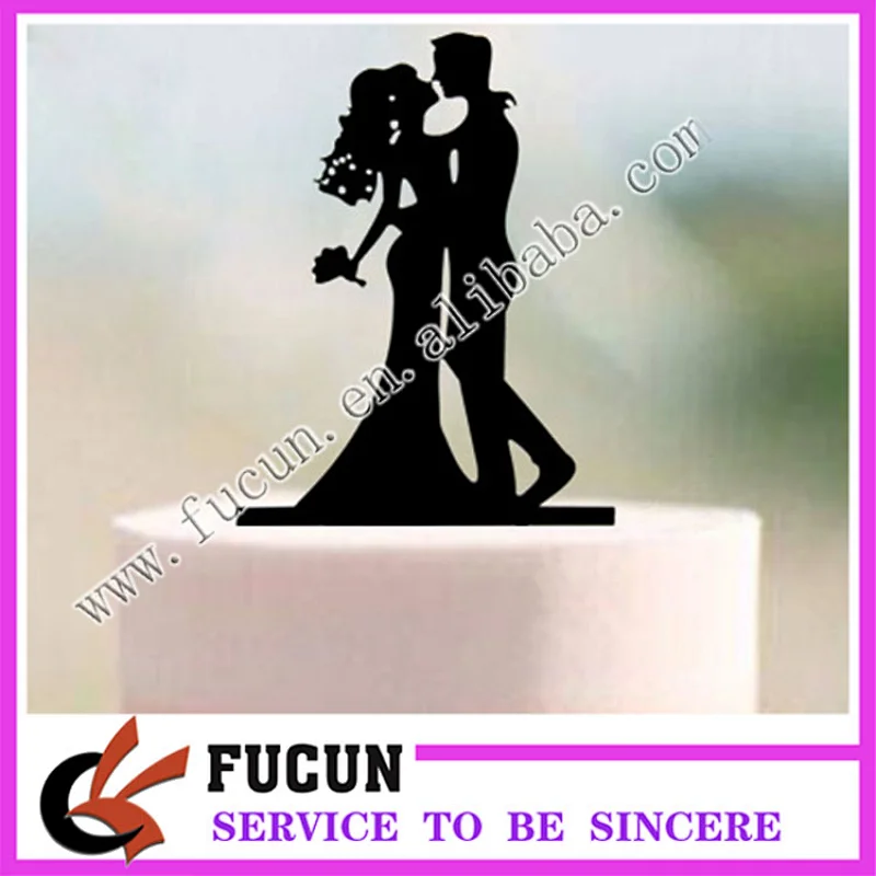Acrylic wedding cake topper