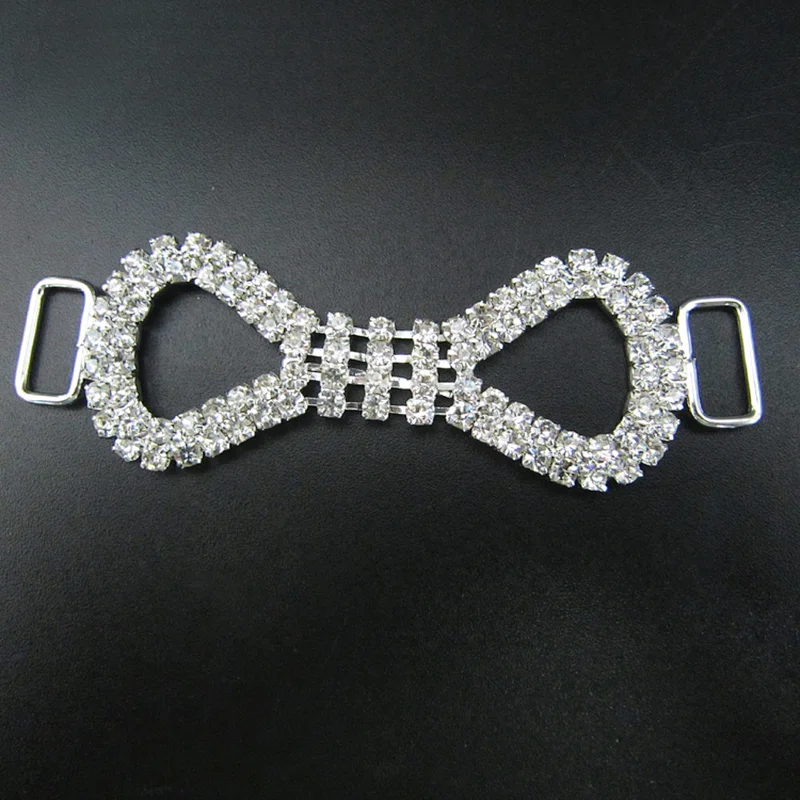 Crystal bikini decoration jewelry silver crystal bikini connector rhinestone baby headband