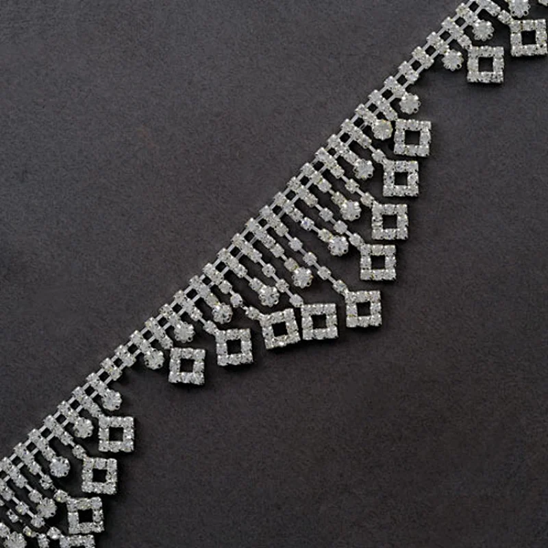 New fashion model pendant tassel decorative lace trim wedding cake crystal fringe trim